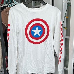 VansxMarvel Captain America Long Sleeve Tee